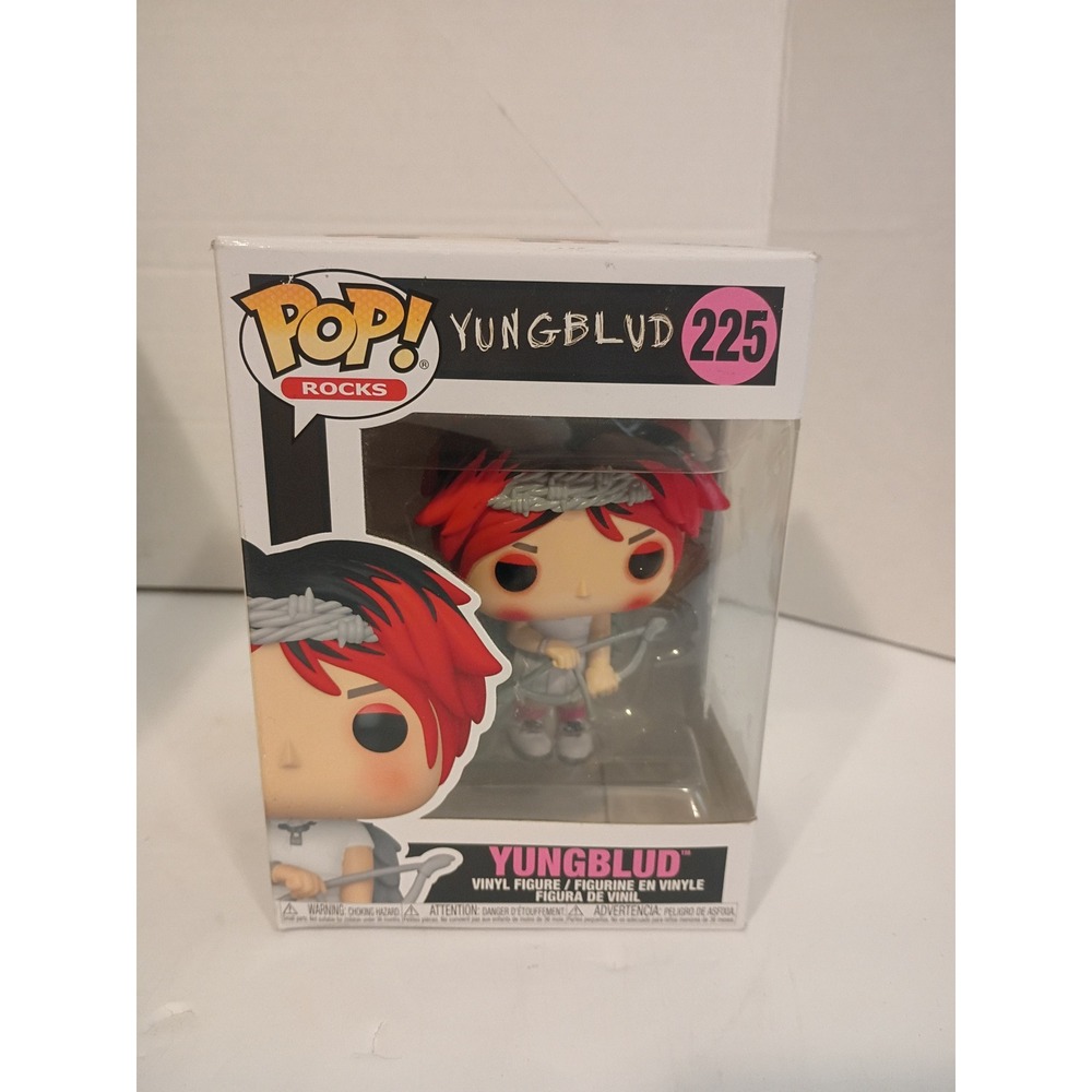 Funko Pop Rocks Yungblud 225 Vinyl Figure Red Hair Barbed Wire Headband